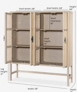 Lulu And Georgia Hannah Cabinet Bookcases + Shelving