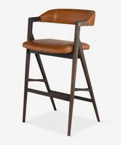 Lulu And Georgia Sandia Leather Bar Stool, Natural Furniture