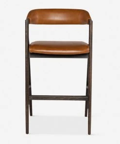Lulu And Georgia Sandia Leather Bar Stool, Natural Furniture