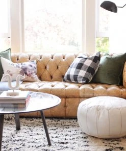 Lulu And Georgia Pillows + Throws Kenza Moroccan Pouf