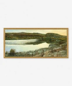 Lulu And Georgia 'Barren Lake' Print Mossy Greens