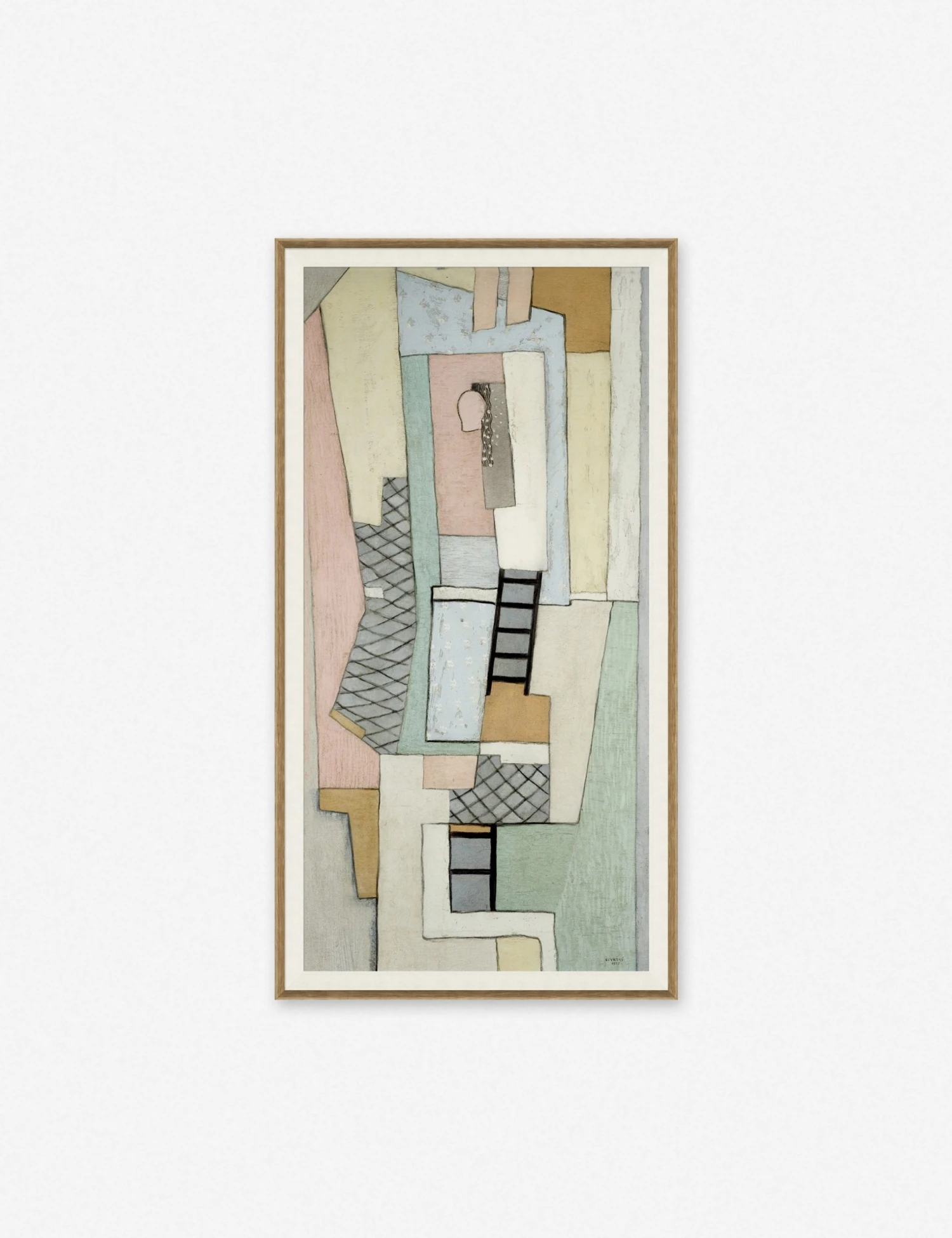 k-19-0255.jpg Lulu And Georgia 'Marsdens Ladder' Print Muted Pastels