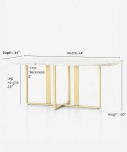 Lulu And Georgia Furniture Kara Oval Dining Table 21 Lulu And Georgia Furniture Kara Oval Dining Table