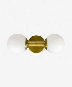 Lulu And Georgia Curved + Rounded Golde Sconce