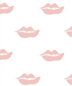 Lulu And Georgia Walls Lips Wallpaper By Clare V.