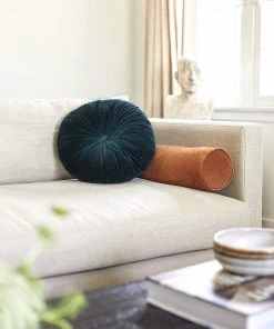 Lulu And Georgia Monroe Velvet Round Pillow Curved + Rounded 65 Lulu And Georgia Monroe Velvet Round Pillow Curved + Rounded