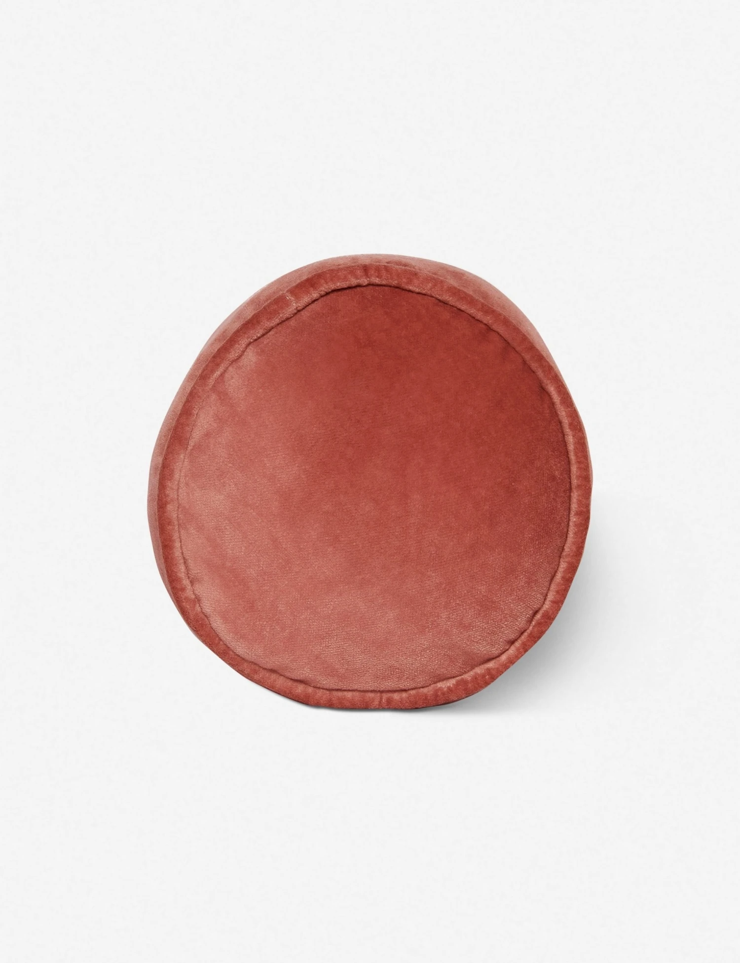 monroe_velvet_round_pillow_terracotta-00001_2-1.jpg Lulu And Georgia Sabine Velvet Bolster Pillow Nina Freudenberger Collection