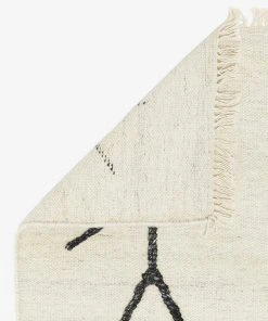 Lulu And Georgia Moroccan Flatweave Rug, Black And Natural By Sarah Sherman Samuel Sarah Sherman Samuel Collection