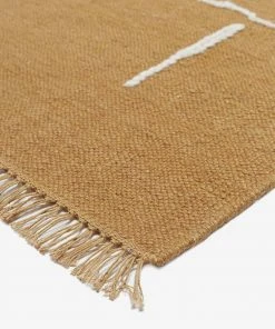 Lulu And Georgia Moroccan Flatweave Rug, Ochre By Sarah Sherman Samuel Sarah Sherman Samuel Collection