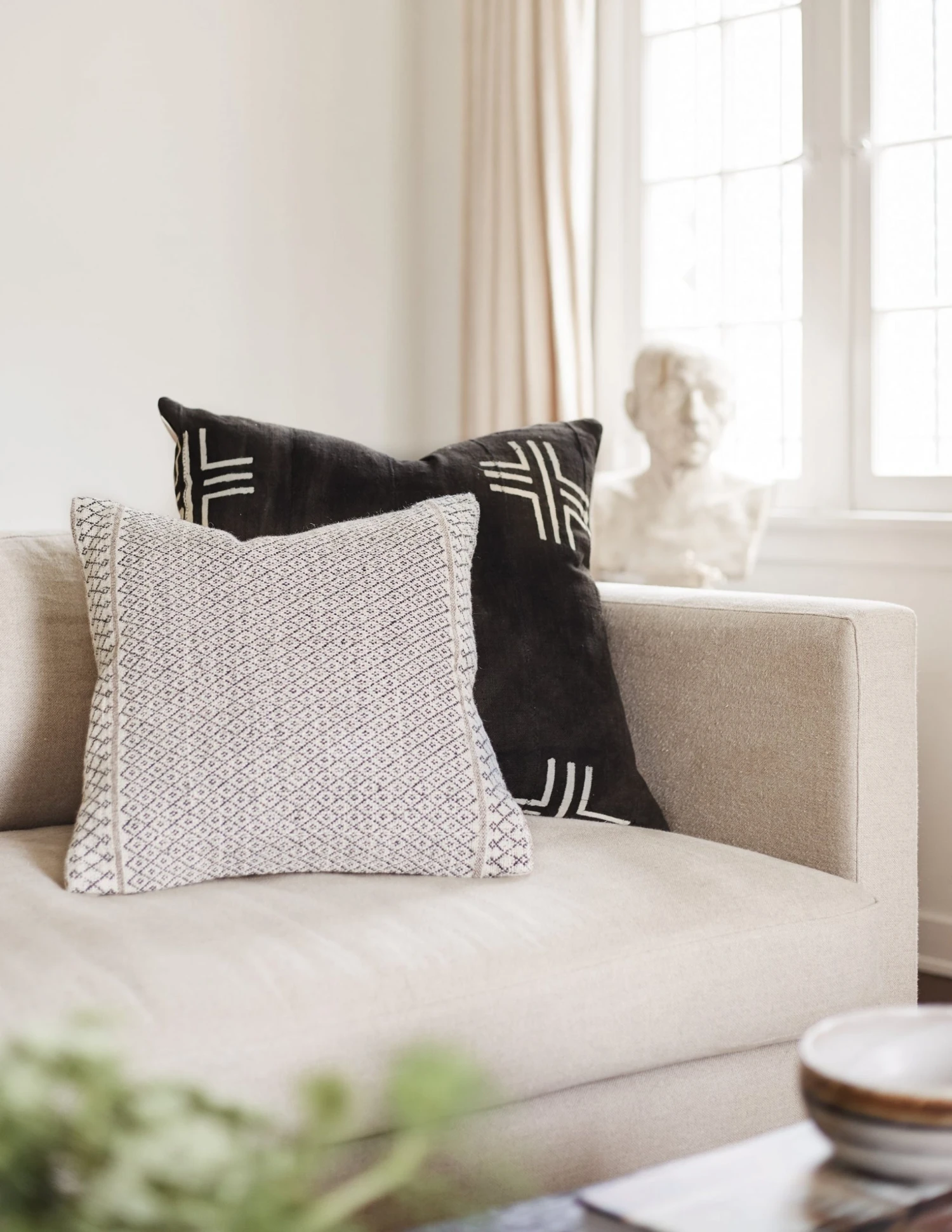 nico-one-of-a-kind-mudcloth-pillow-_iwona-_pillow-slate.jpg Lulu And Georgia Iwona Pillow