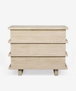 Lulu And Georgia Corliss 3-Drawer Dresser, White Wash Furniture