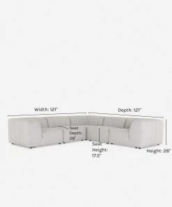 Lulu And Georgia Outdoor Collection Phillipa Indoor / Outdoor Corner Sectional Sofa