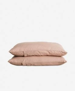 Lulu And Georgia Cultiver Linen Bedding, Fawn Sheet Set Muted Pastels
