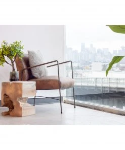 Lulu And Georgia Furniture Ivie Leather Accent Chair