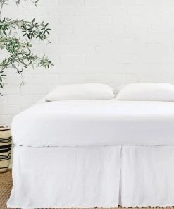 Lulu And Georgia Pom Pom At Home Pleated Linen Bed Skirt 4 Lulu And Georgia Pom Pom At Home Pleated Linen Bed Skirt