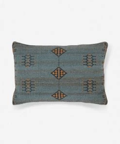 Lulu And Georgia Indigo Lumbar Pillow Malene Barnett Kindred Collection