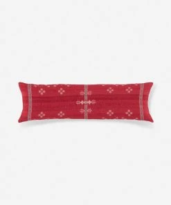 Lulu And Georgia Scarlet Long Lumbar Pillow