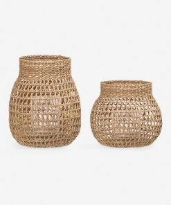 Lulu And Georgia Soleil Woven Lanterns (Set Of 2) Outdoor Collection
