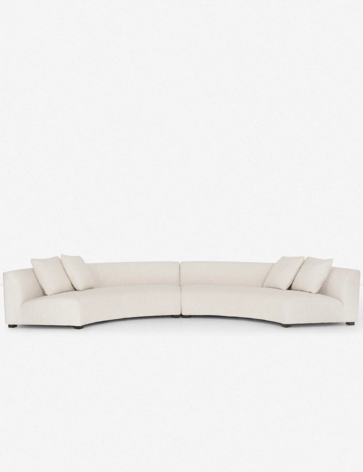 Lulu And Georgia Saban 2-Piece Curved Sectional Sofa 3 Lulu And Georgia Saban 2-Piece Curved Sectional Sofa