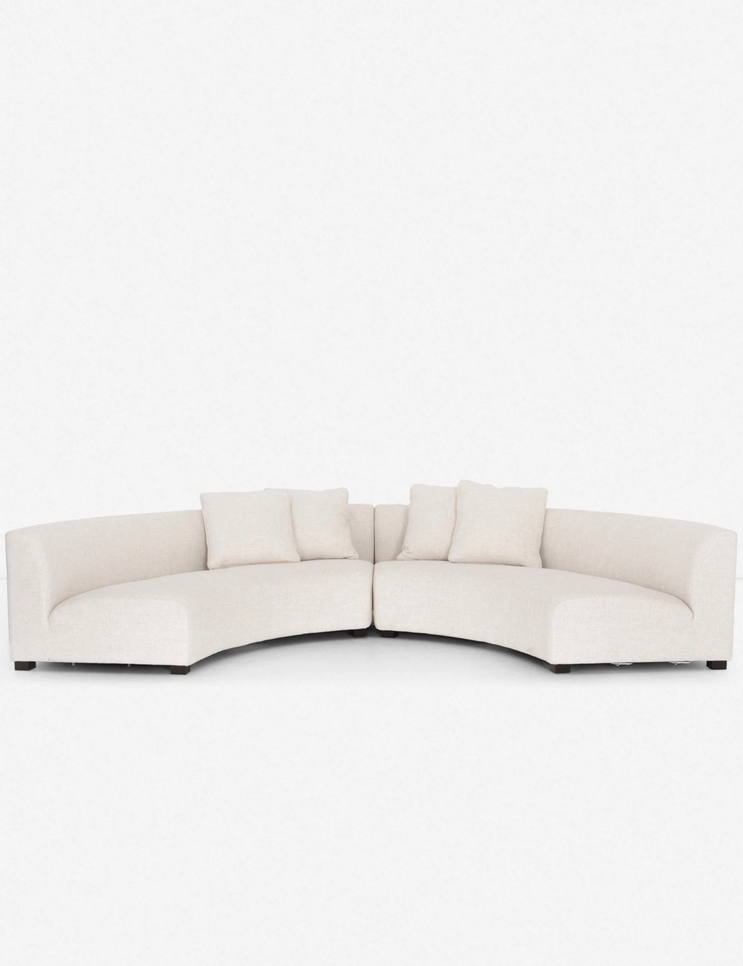 Lulu And Georgia Saban 2-Piece Curved Sectional Sofa 7 Lulu And Georgia Saban 2-Piece Curved Sectional Sofa