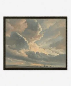 Lulu And Georgia 'Study Of Clouds With A Sunset Near Rome' Wall Art By Simon Alexandre Clement Denis 8 Lulu And Georgia 'Study Of Clouds With A Sunset Near Rome' Wall Art By Simon Alexandre Clement Denis