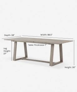 Lulu And Georgia Tika Indoor / Outdoor Dining Table Outdoor Collection 21 Lulu And Georgia Tika Indoor / Outdoor Dining Table Outdoor Collection