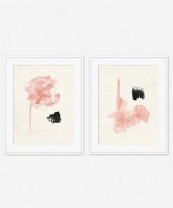 Lulu And Georgia Walls'Pale Bloom A' Print (Set Of 2)