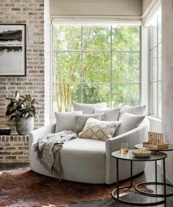 Lulu And Georgia Kaila Media Lounger Curved + Rounded