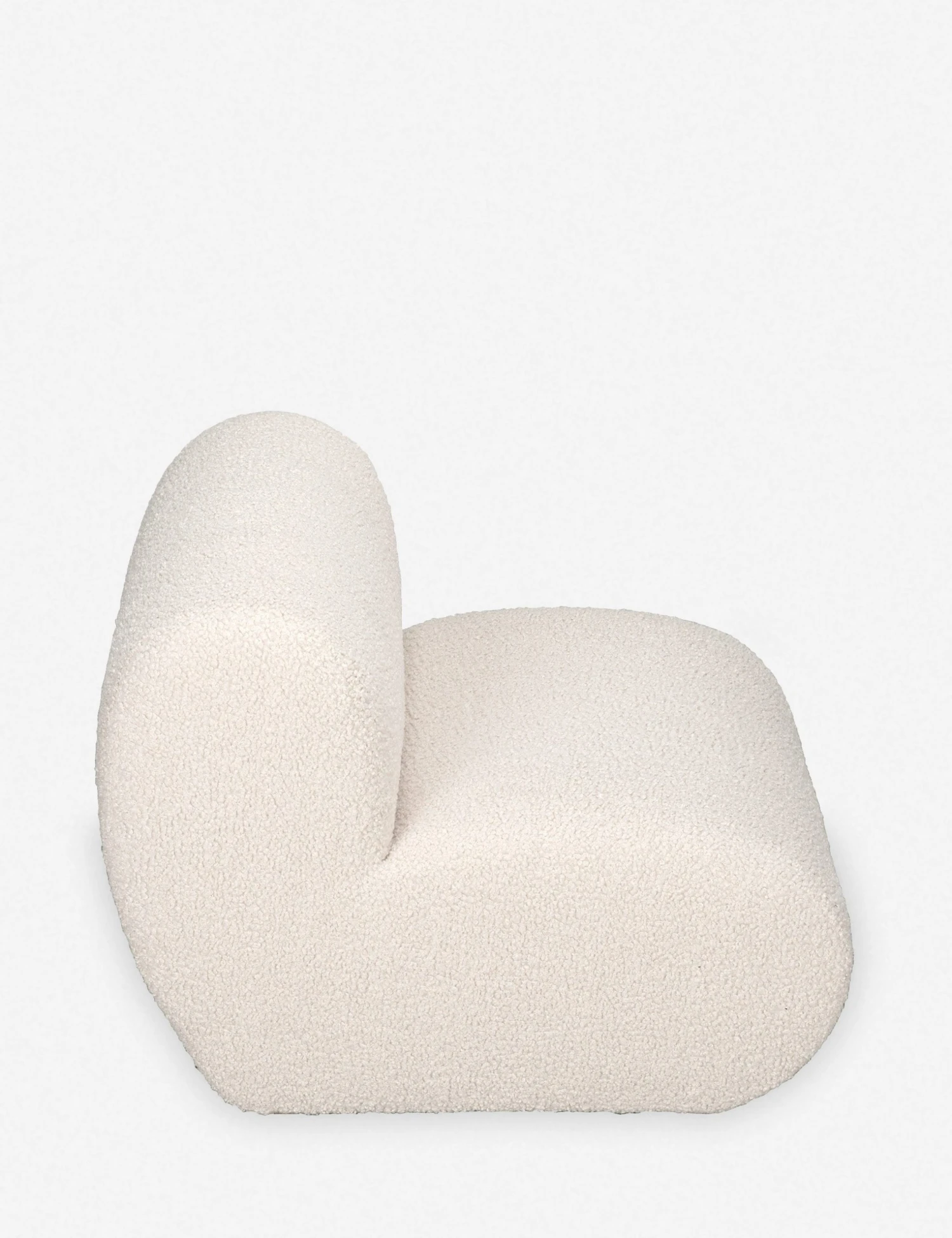 up168_5.jpg Lulu And Georgia Renzo Accent Chair Bouclé + Textural Fabric