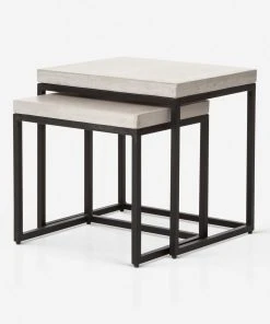 Lulu And Georgia Kallia Indoor / Outdoor Nesting Side Tables (Set Of 2) Outdoor Collection