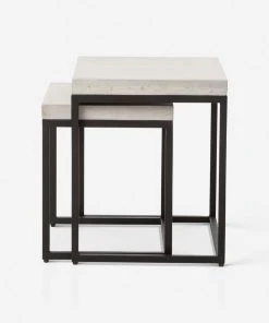 Lulu And Georgia Kallia Indoor / Outdoor Nesting Side Tables (Set Of 2) Outdoor Collection 4 Lulu And Georgia Kallia Indoor / Outdoor Nesting Side Tables (Set Of 2) Outdoor Collection