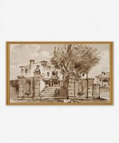 Lulu And Georgia 'View Of A Villa' Wall Art By Giambattista Tiepolo, Original Work Held By The J. Paul Getty Museum