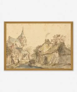 Lulu And Georgia 'View Of Eindhoven From The Northeast' Wall Art By Isack Van Ostade, Original Work Held By The J. Paul Getty Museum
