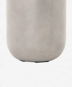 Lulu And Georgia Outdoor Collection Dena Indoor / Outdoor Round Planter, Grey 5 Lulu And Georgia Outdoor Collection Dena Indoor / Outdoor Round Planter, Grey