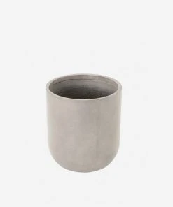 Lulu And Georgia Outdoor Collection Dena Indoor / Outdoor Round Planter, Grey 4 Lulu And Georgia Outdoor Collection Dena Indoor / Outdoor Round Planter, Grey