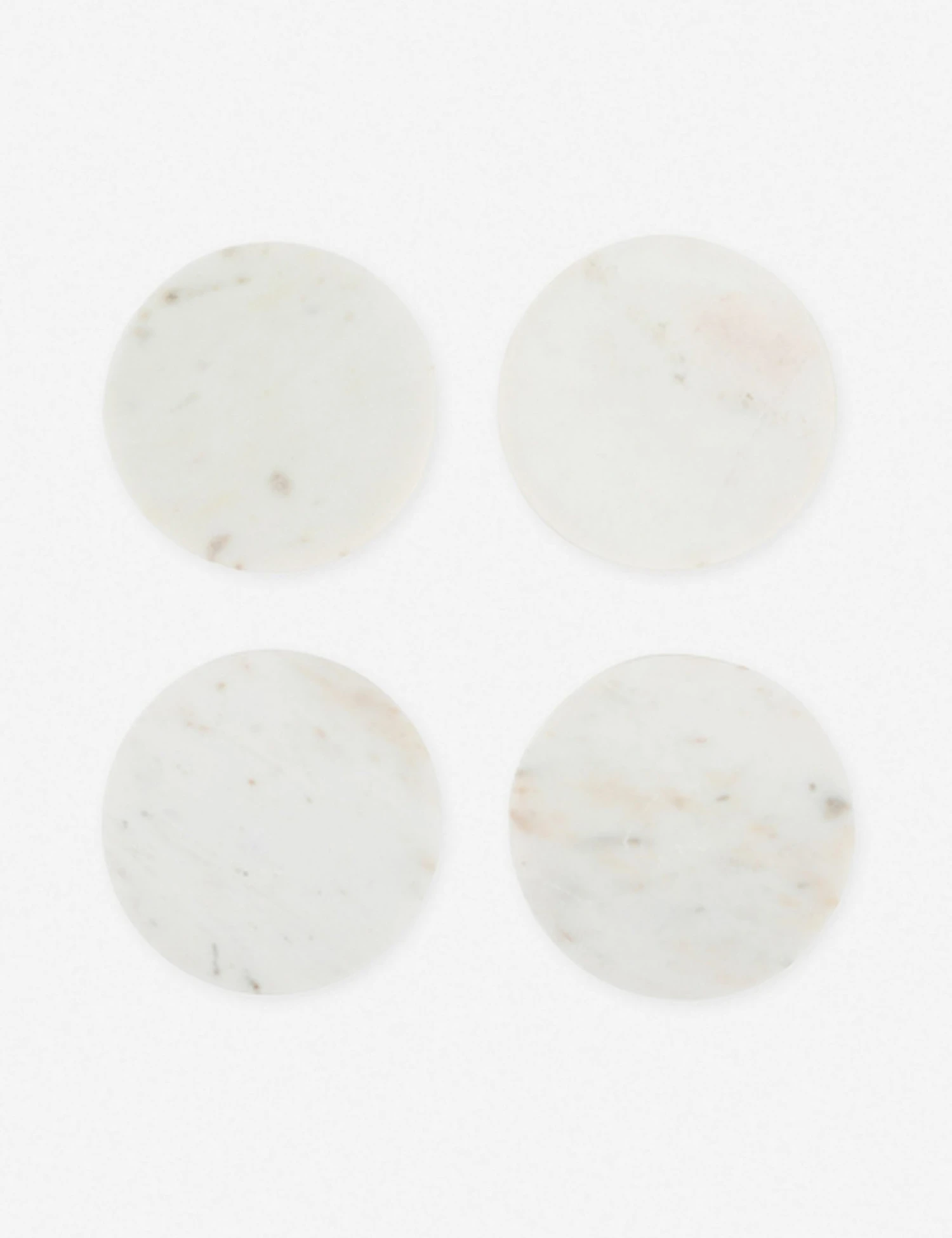 white_marble_mod_coasters__mar03_whi.jpg Lulu And Georgia Malene Barnett Kindred Collection Modernist Coaster (Set Of 4)