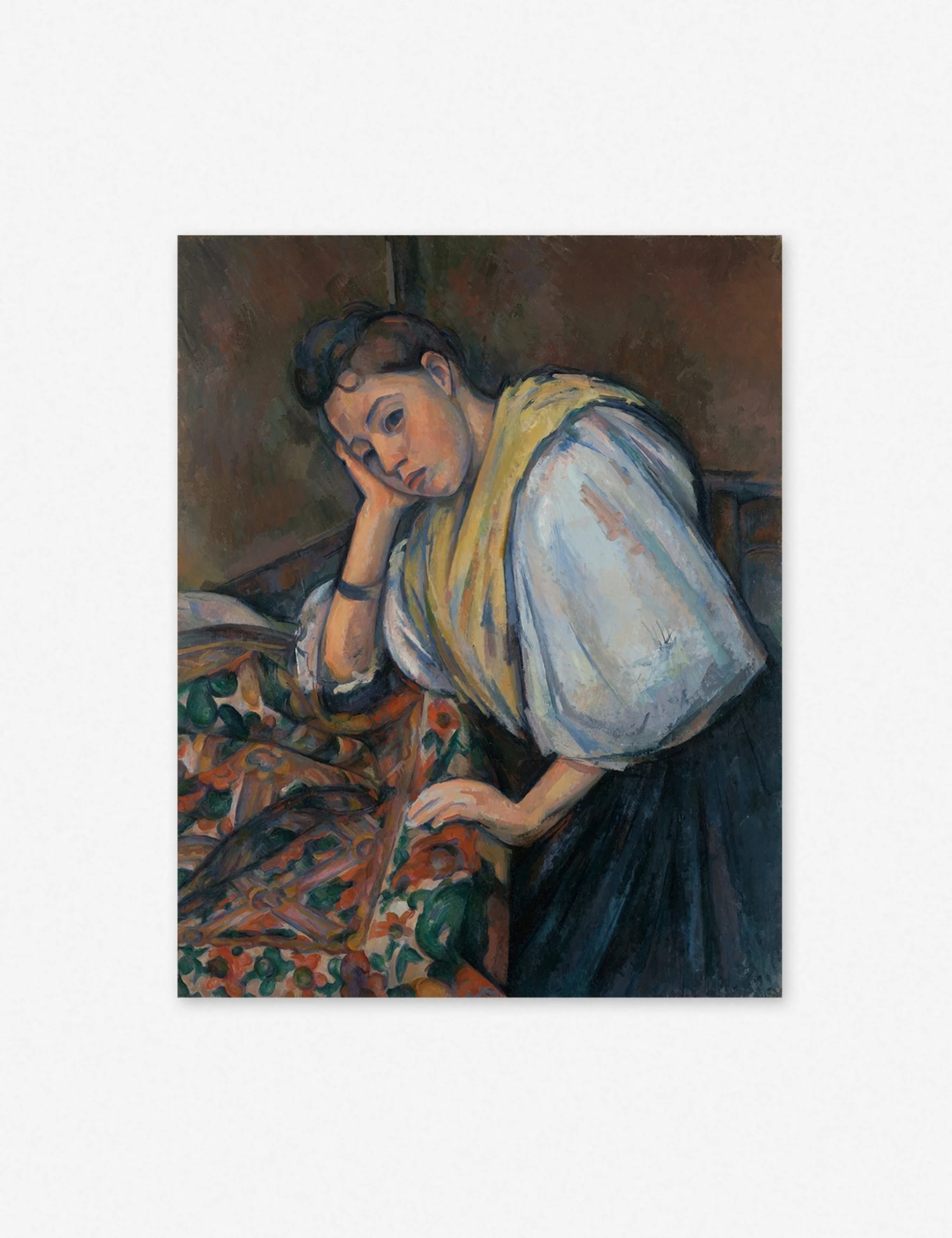 Lulu And Georgia 'Young Italian Woman At A Table' Wall Art By Paul Cezanne Walls 4 Lulu And Georgia 'Young Italian Woman At A Table' Wall Art By Paul Cezanne Walls