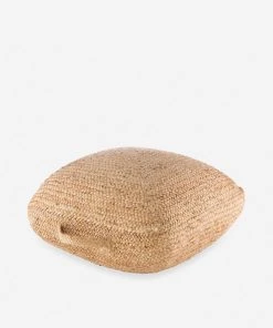 Lulu And Georgia Palma Jute Floor Pillow Earth Tones